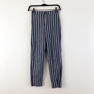 Brandy Melville Blue Striped Tilden Pants